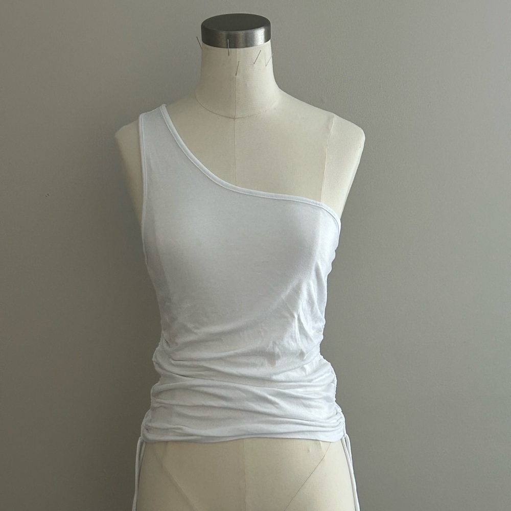 One Shoulder Ruched Top